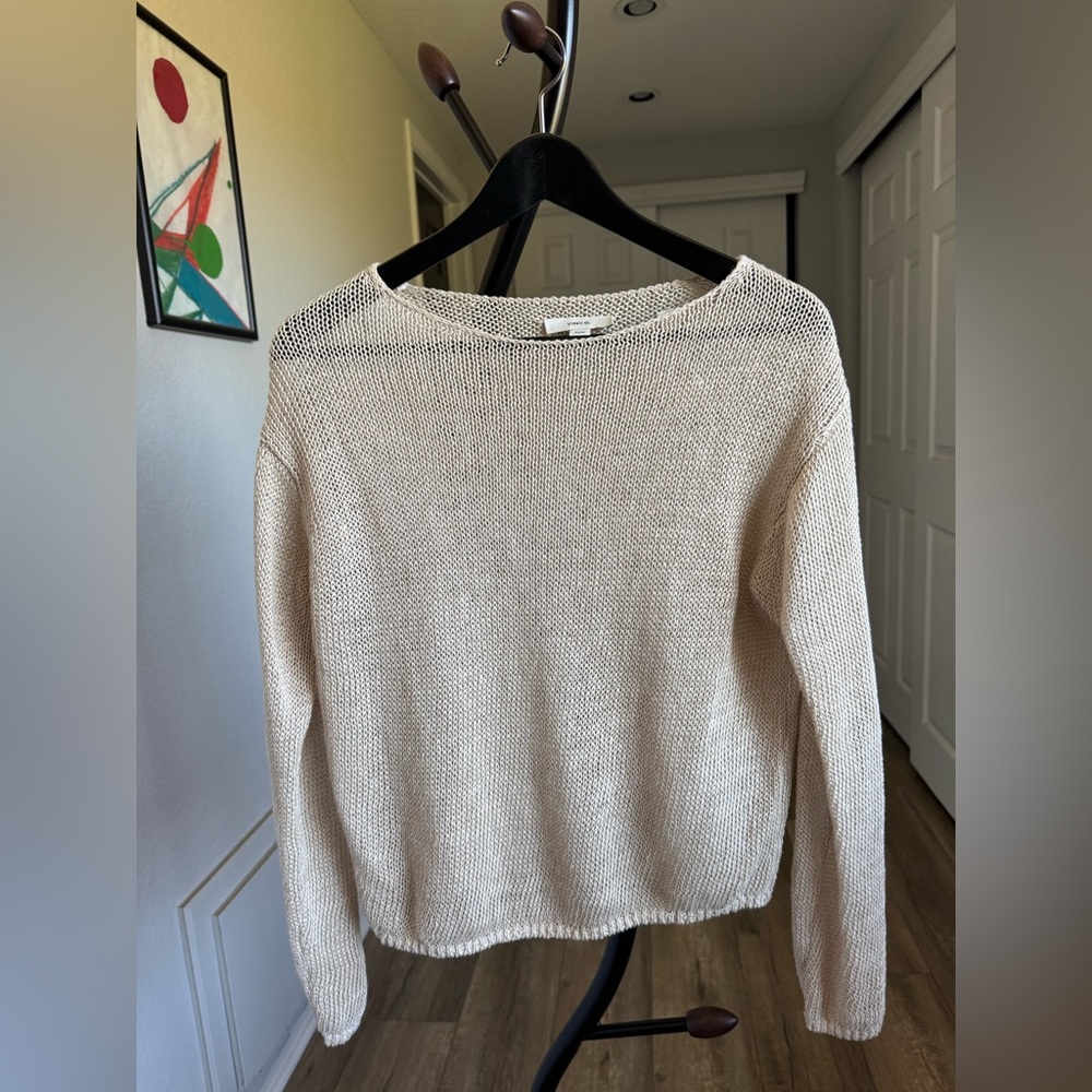Vince Women's Cream Knit Sweater
